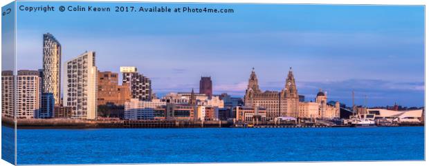 Liverpool Waterfront Canvas Print by Colin Keown