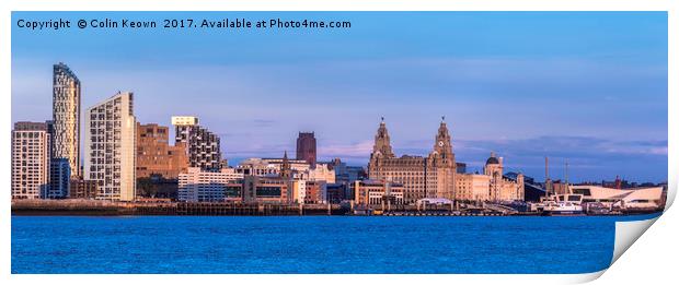 Liverpool Waterfront Print by Colin Keown