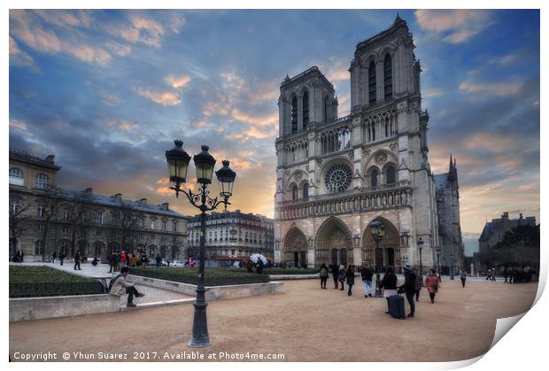 Notre Dame Cathedral Paris 2.0 Print by Yhun Suarez