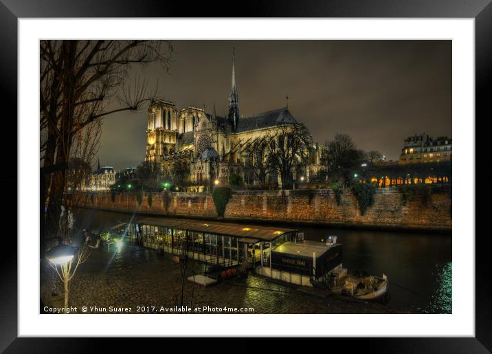 Notre Dame Cathedral Paris 1.0 Framed Mounted Print by Yhun Suarez