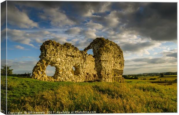 Calceby Ruins Canvas Print by GILL KENNETT
