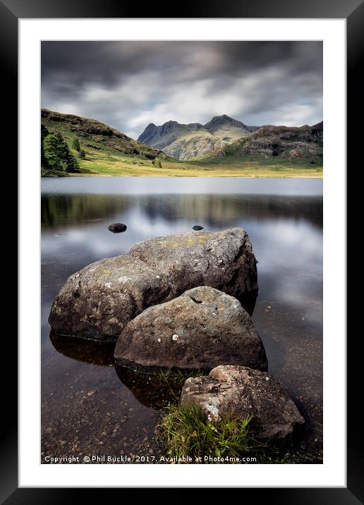 Blea Tarn to the Pikes Framed Mounted Print by Phil Buckle