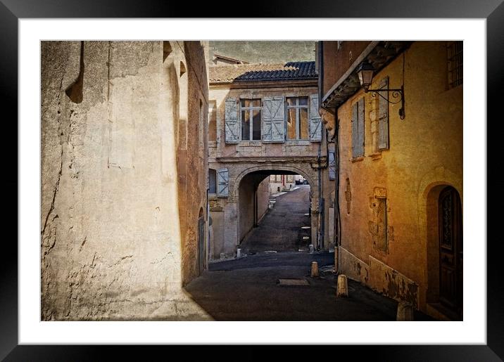 Early Morning Medieval Streets of Auch Framed Mounted Print by Nicholas Jones
