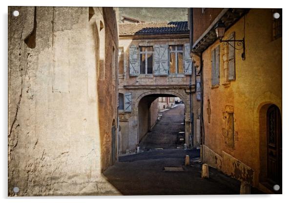 Early Morning Medieval Streets of Auch Acrylic by Nicholas Jones