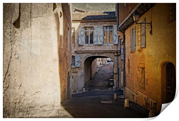 Early Morning Medieval Streets of Auch Print by Nicholas Jones