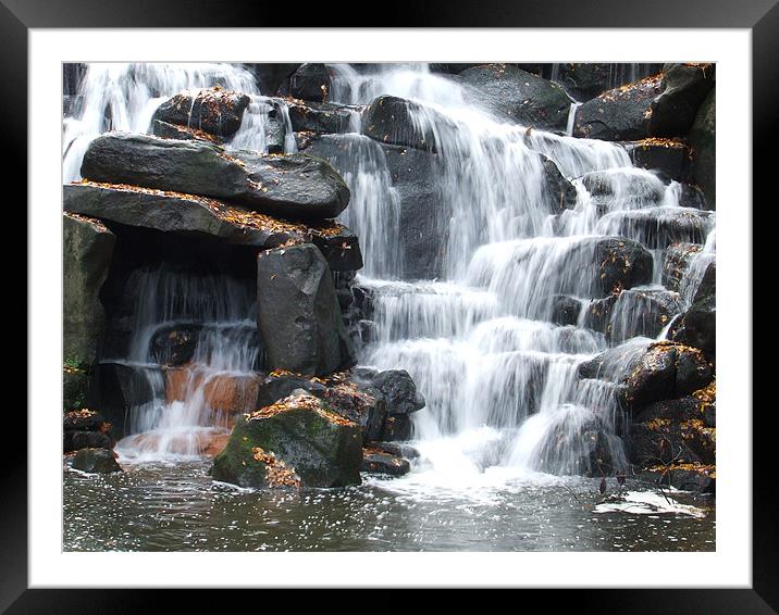 The Cascade Framed Mounted Print by Mark Hobson