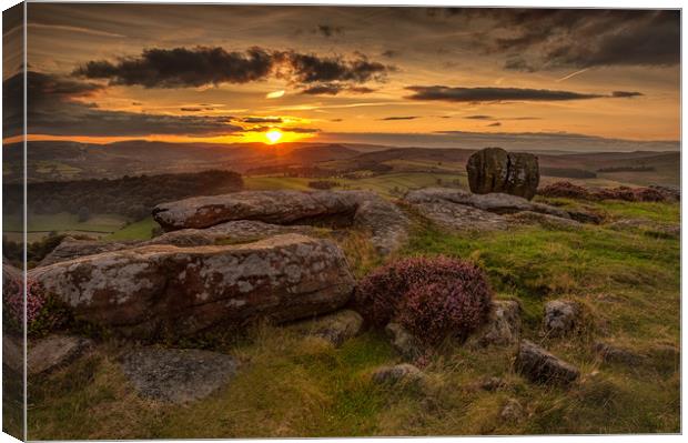 Knuckle Stone Sunset Canvas Print by Paul Andrews