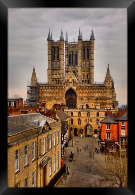 Lincoln Cathedral Framed Print by Joanna Pinder