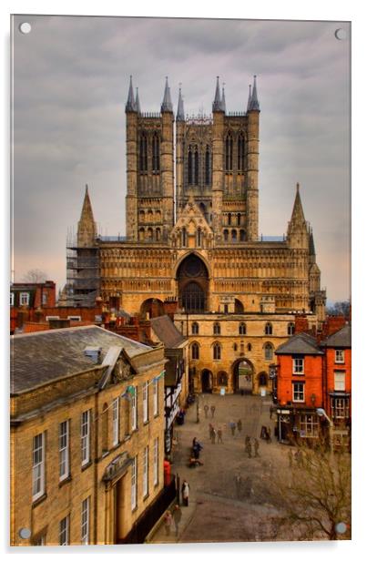 Lincoln Cathedral Acrylic by Joanna Pinder