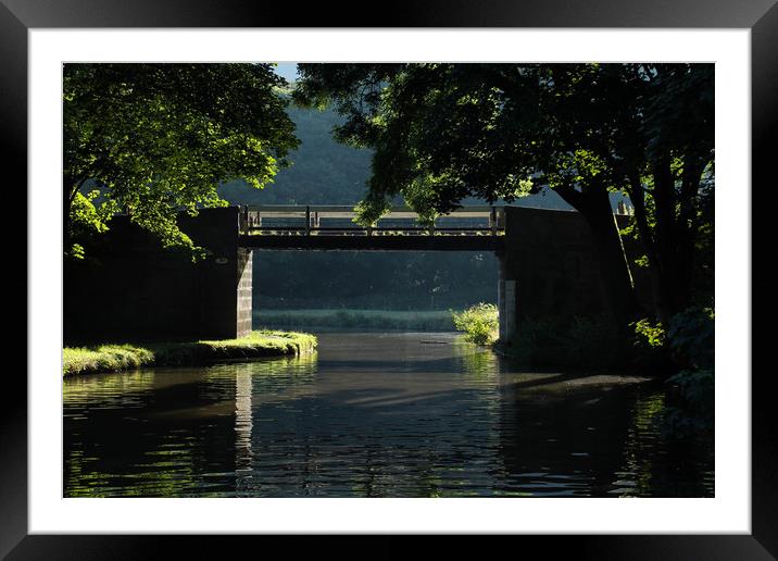 Leeds Liverpool Canal Framed Mounted Print by Joanna Pinder
