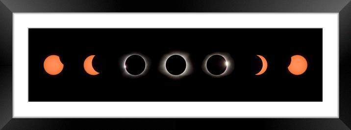 Solar Eclipse Framed Mounted Print by mark humpage