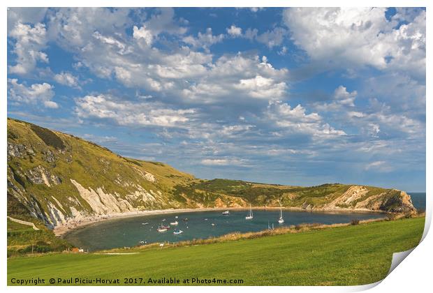 Lulworth Cove Print by Paul Piciu-Horvat
