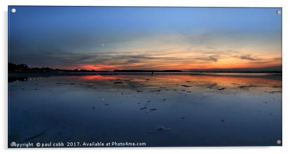 Dusky sunset. Acrylic by paul cobb