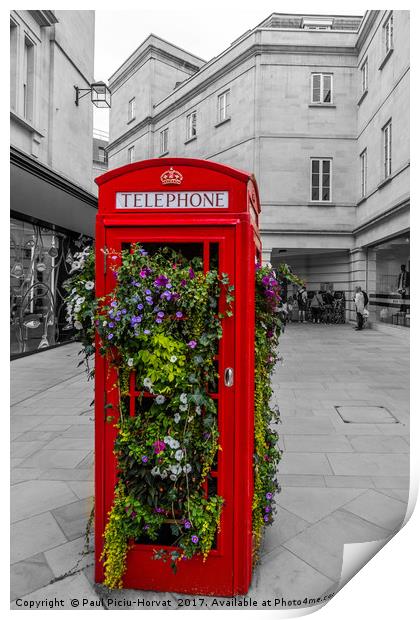 The reinvented phone booth Print by Paul Piciu-Horvat