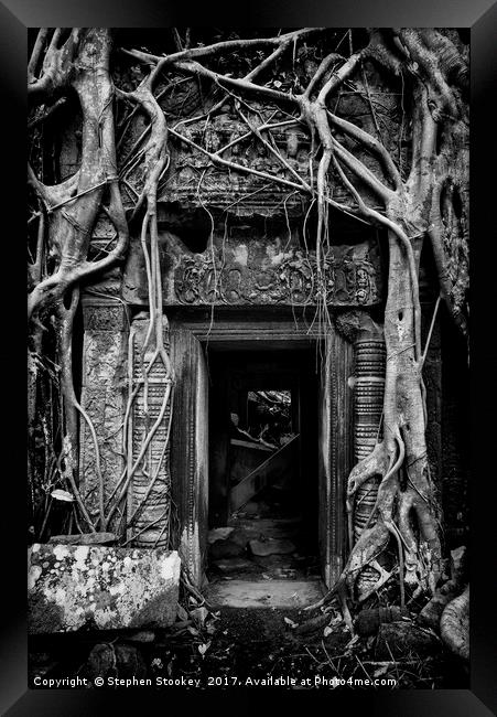 Tomb Raider Door - #1 Framed Print by Stephen Stookey