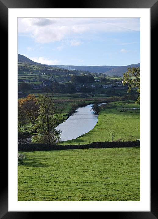 River running through Yorkshire Dales Framed Mounted Print by Madeline Harris
