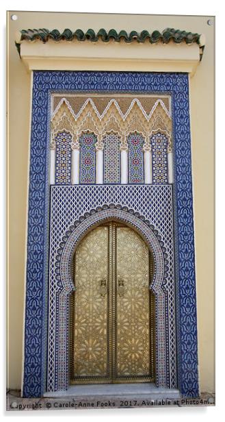 Doors of Beauty, Fes, Morocco Acrylic by Carole-Anne Fooks