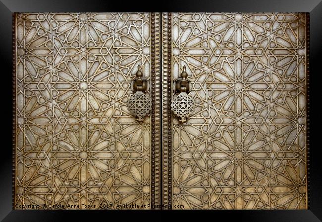 Doors of Beauty, Fes, Morocco Framed Print by Carole-Anne Fooks