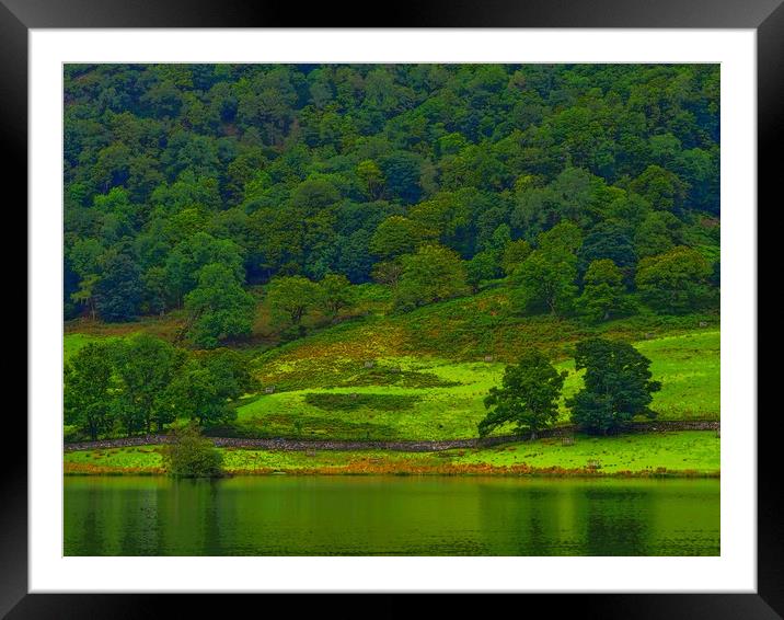 Rydal Water       Framed Mounted Print by Victor Burnside
