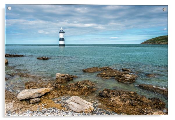 Penmon or Trwyn Du Lighthouse off Anglesey near Pe Acrylic by Nick Jenkins