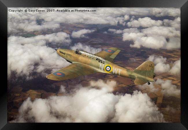 Fairey Battle in flight Framed Print by Gary Eason