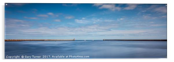 Mouth of the Tyne Panoramic Acrylic by Gary Turner