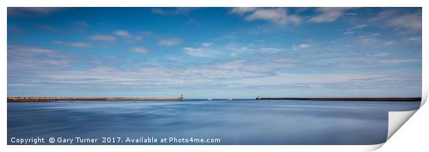 Mouth of the Tyne Panoramic Print by Gary Turner