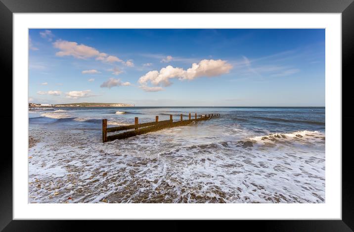 Sandown Bay Isle Of Wight Framed Mounted Print by Wight Landscapes