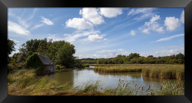 Old Millpond Dodnor Isle Of Wight Framed Print by Wight Landscapes