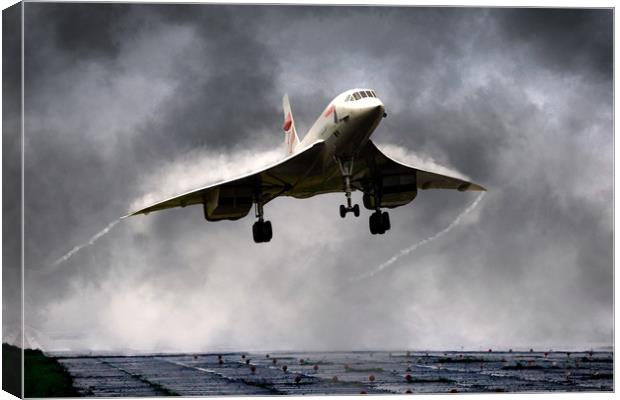 Concorde Storm Canvas Print by J Biggadike