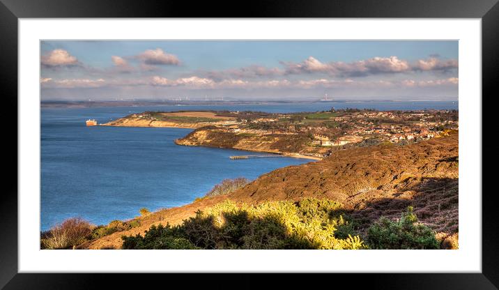 Totland And Colwell Bays Isle Of Wight Framed Mounted Print by Wight Landscapes