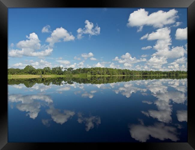 Cloud Reflections Framed Print by mark humpage
