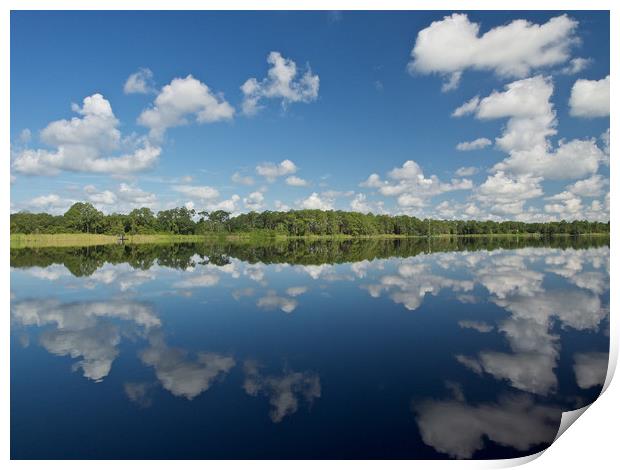 Cloud Reflections Print by mark humpage