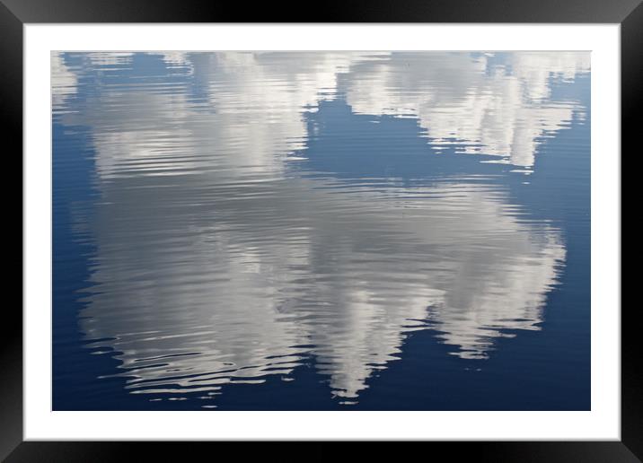 Cloud Ripples Framed Mounted Print by mark humpage