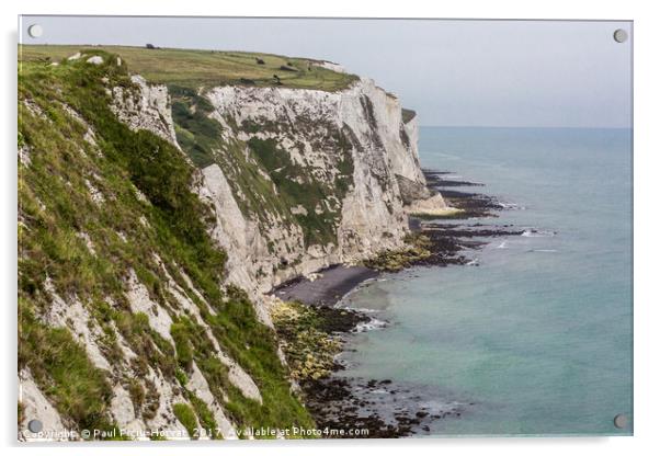 The White Cliffs of Dover Acrylic by Paul Piciu-Horvat