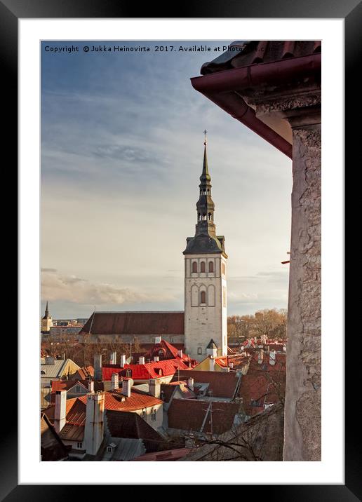 St Nicholas Church in Tallinn, Estonia Framed Mounted Print by Jukka Heinovirta