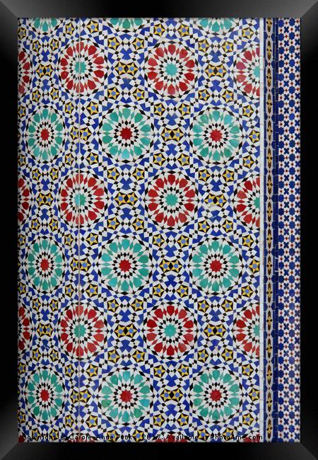 Doors of Beauty, Fes, Morocco Framed Print by Carole-Anne Fooks