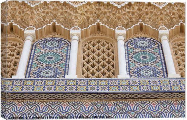 Doors of Beauty, Fes, Morocco Canvas Print by Carole-Anne Fooks