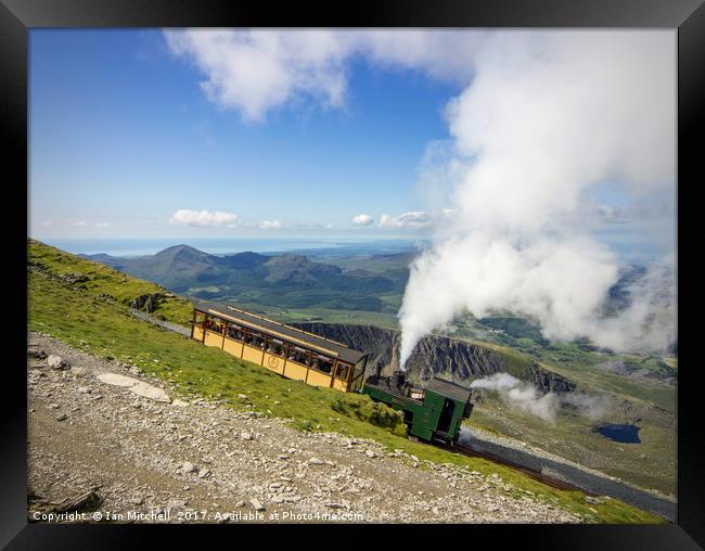 Steam Train To Snowdon  Framed Print by Ian Mitchell