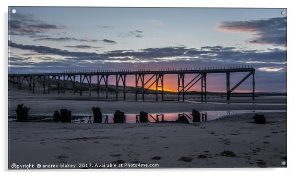 The Forgotten Legacy of Steetley Pier Acrylic by andrew blakey