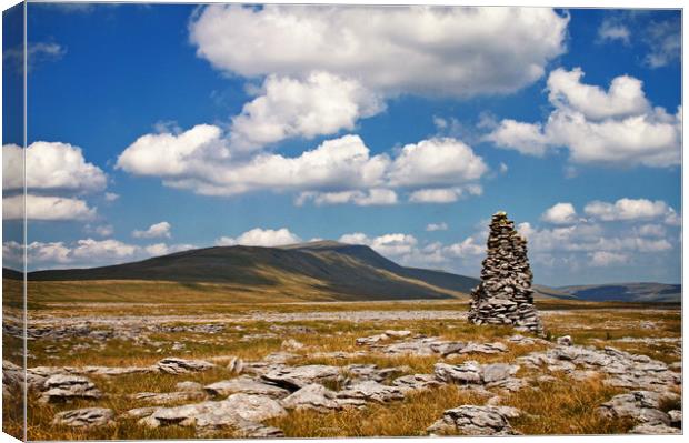Summer Clouds over Whernside Canvas Print by David McCulloch