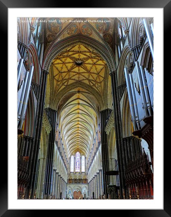    Salisbury Cathedral        Framed Mounted Print by Andy Smith
