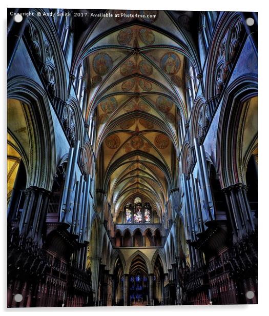 salisbury cathedral           Acrylic by Andy Smith