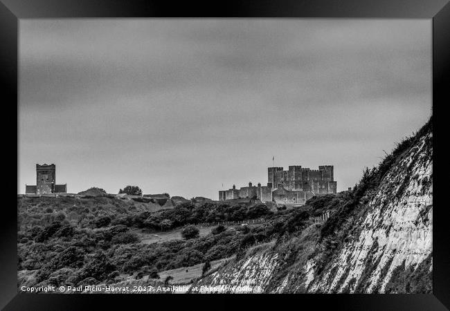 Dover Castle & White Cliffs Framed Print by Paul Piciu-Horvat