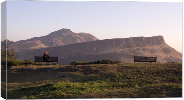 Viewing Arthur's Seat Canvas Print by Lucia Chung
