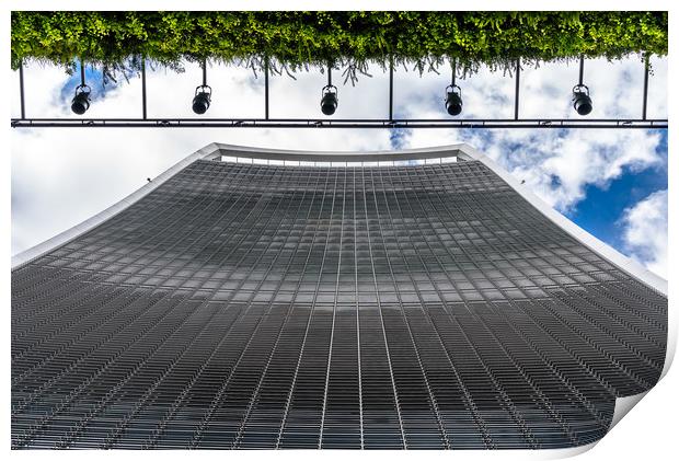 Looking up at 20 Fenchurch Street Print by John Lawrence