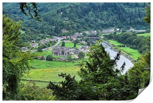 Tintern , Monmouthshire, Wales. Print by Diana Mower