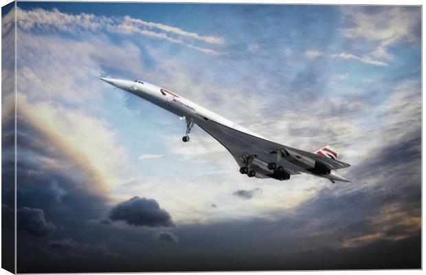 Concorde Portrait Canvas Print by J Biggadike