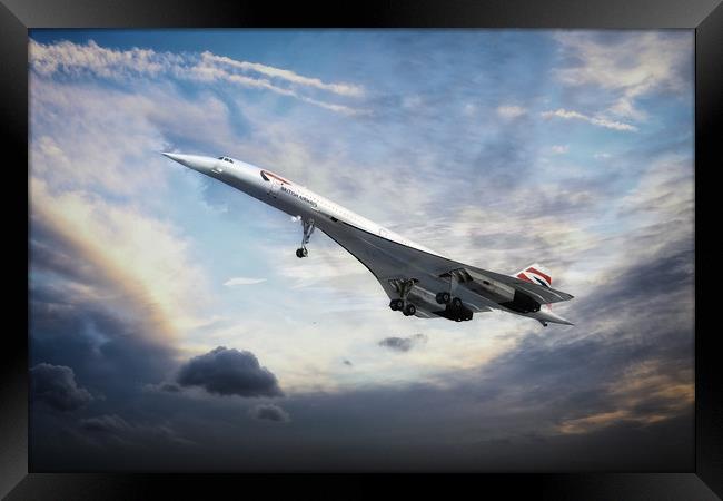 Concorde Portrait Framed Print by J Biggadike