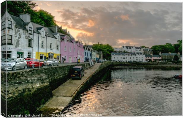 Portree quay and slip Canvas Print by Richard Smith